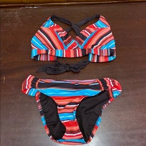 Mossimo Large Multi Colored Bikini